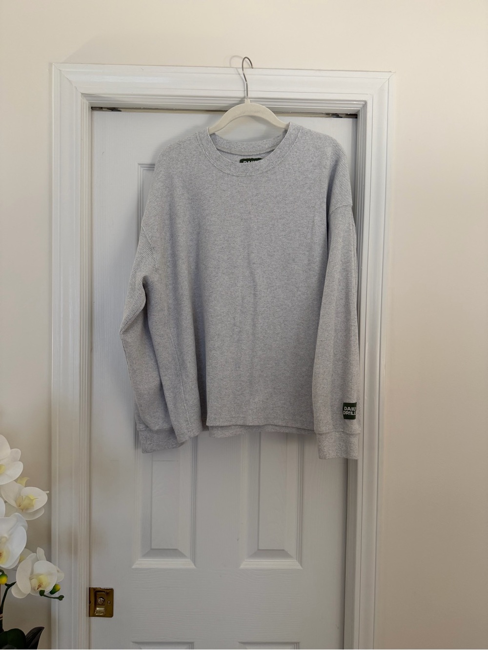 Daily Drills Waffle Knit Crewneck Sweatshirt